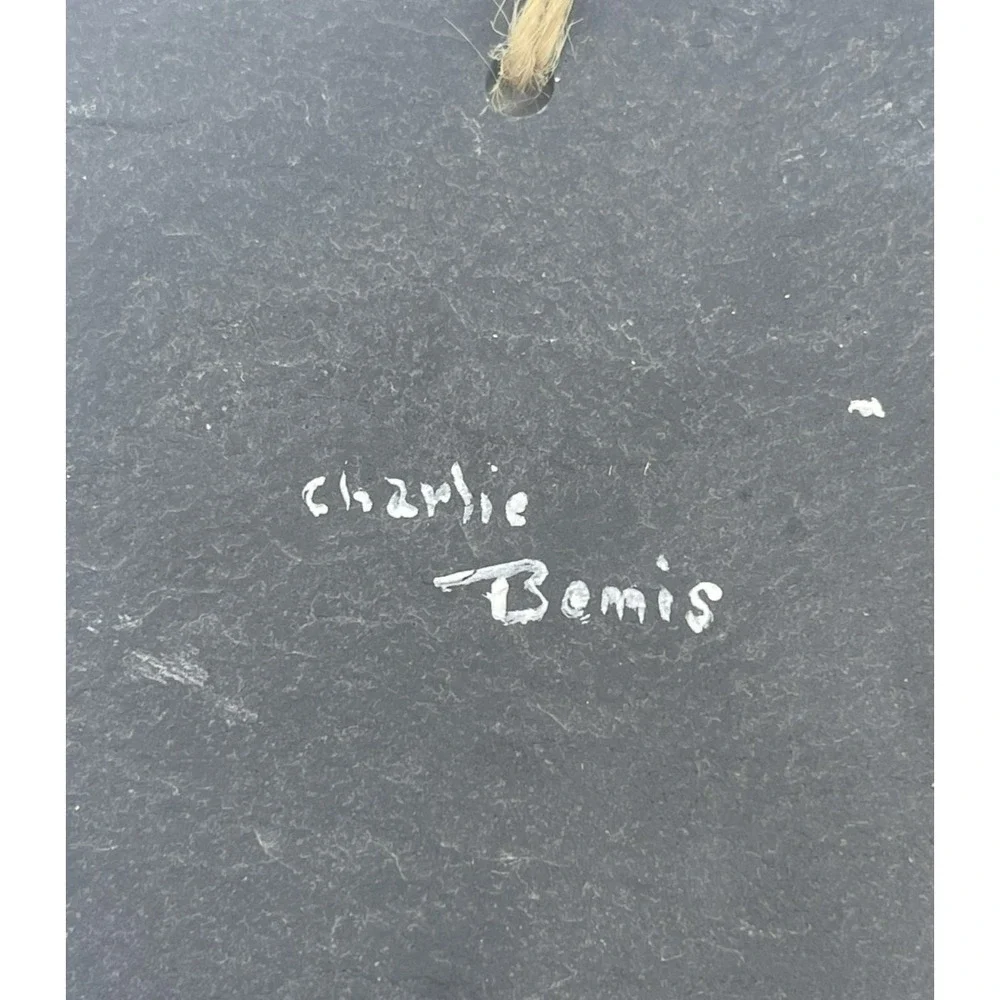 Slate Heart Hand‎ Painted Duck Artist Signed Charles Bemis 6